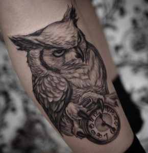 night owl tattoo