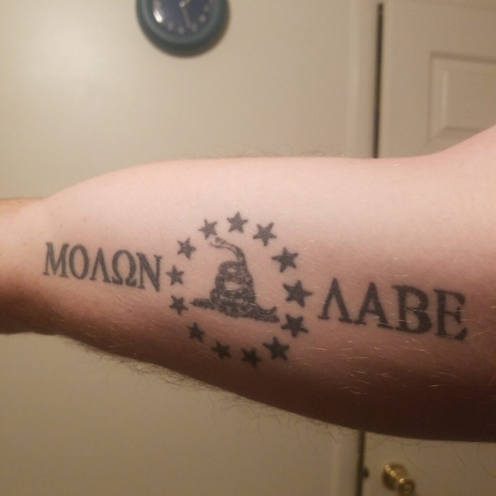 Molon Labe Tattoos - Where Should They Be Placed? - Body Tattoo Art