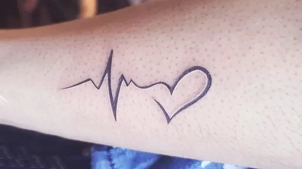 Heart beat Tattoo - Inspirational Thoughts on Getting One - Body Tattoo Art