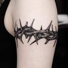 Crown Of Thorns Tattoo Pictures For Strong Men - Body Tattoo Art