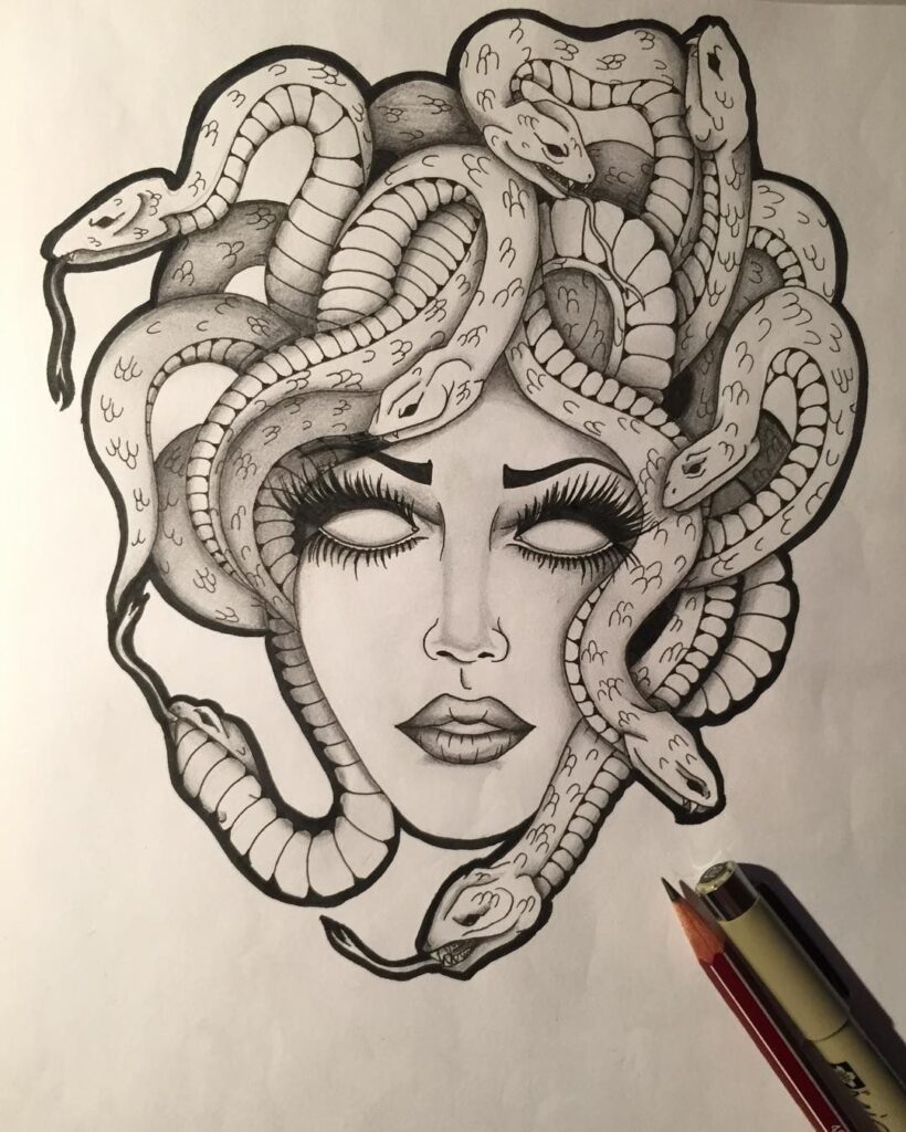 Medusa Tattoo Drawing Body Tattoo Art 