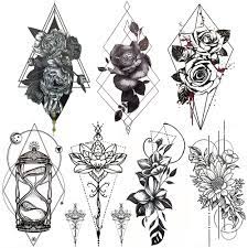 Geometric Floral tattoo - The Best Image Drawing For Women - Body ...