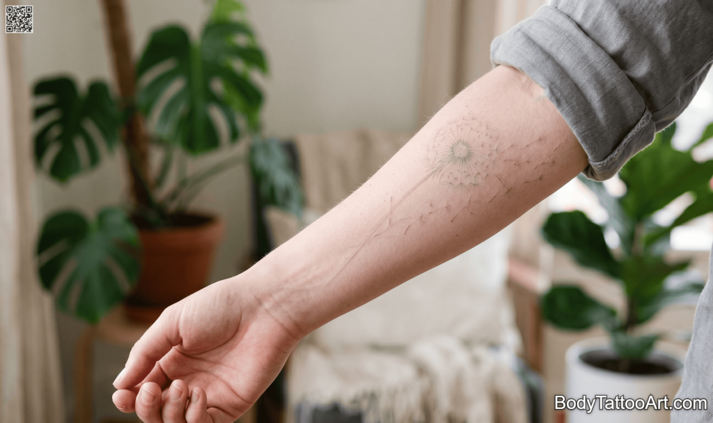 ghost ink Dandelion Tattoos