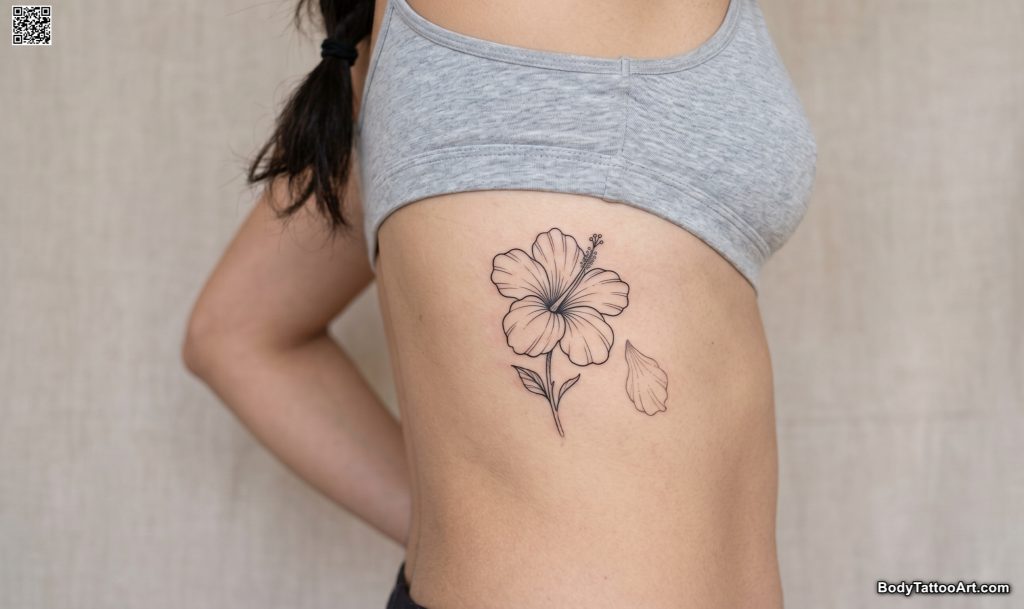  Petals Hibiscus Tattoos