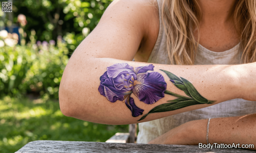 Colour realism Iris Tattoos