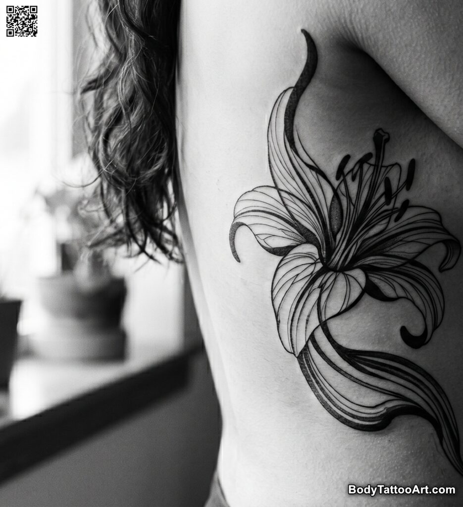 Abstract Lily Tattoos