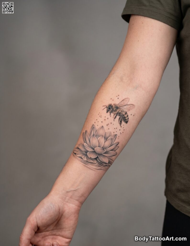 What Are Lotus With Bee Tattoos?