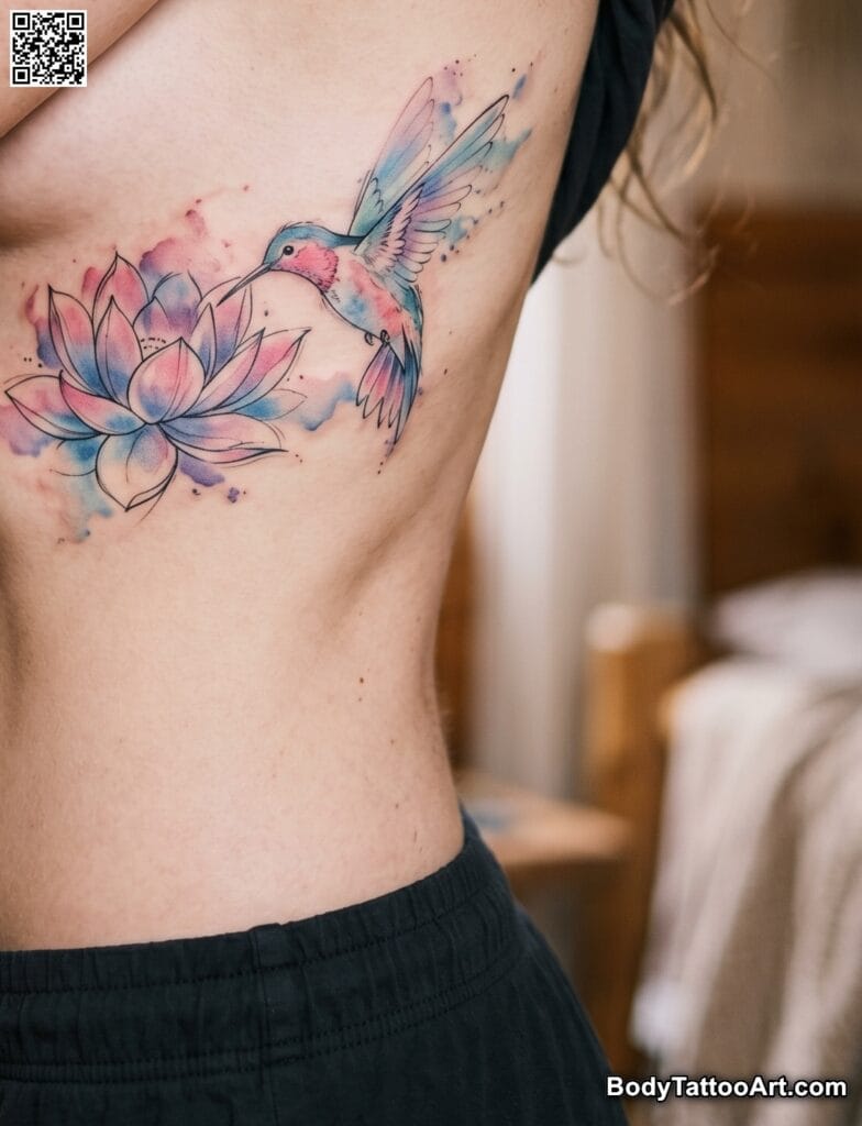 Watercolor Drift With Soft Petal Trails