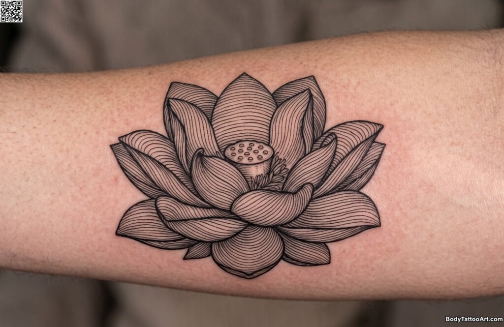 Cross-Contour Lotus — Line Mapping