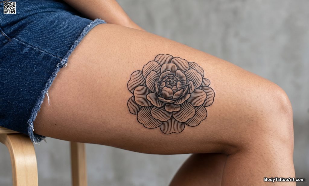 Densely Packed Petals in Pure Linework