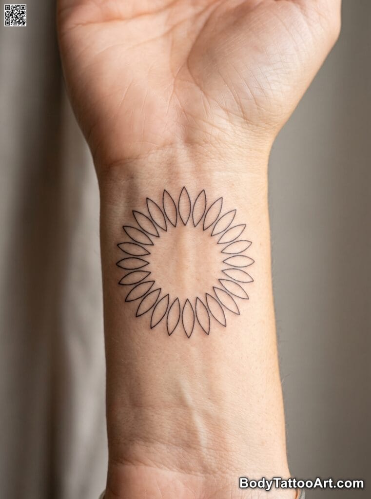 Just the Petals Sunflower Tattoos