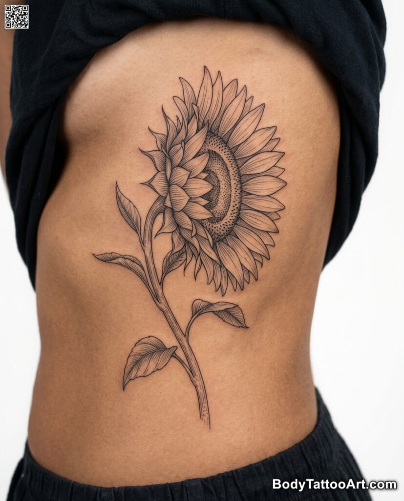 The Side View Sunflower
