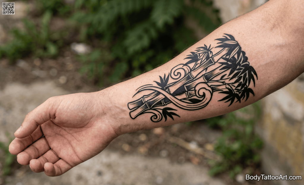 graphic Bamboo Tattoos