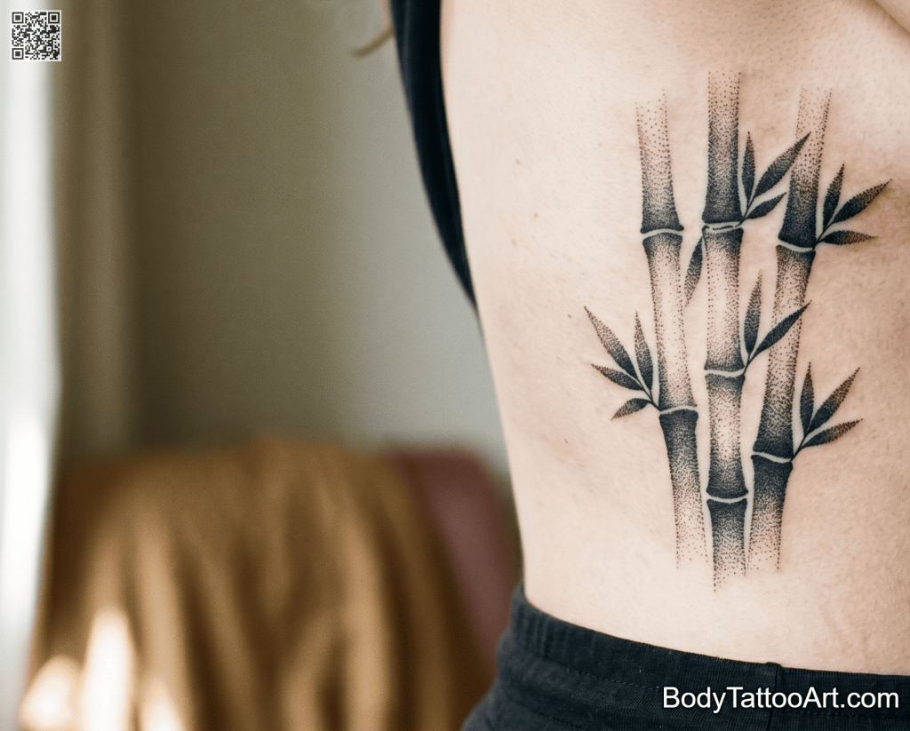  Dotwork Bamboo Tattoos