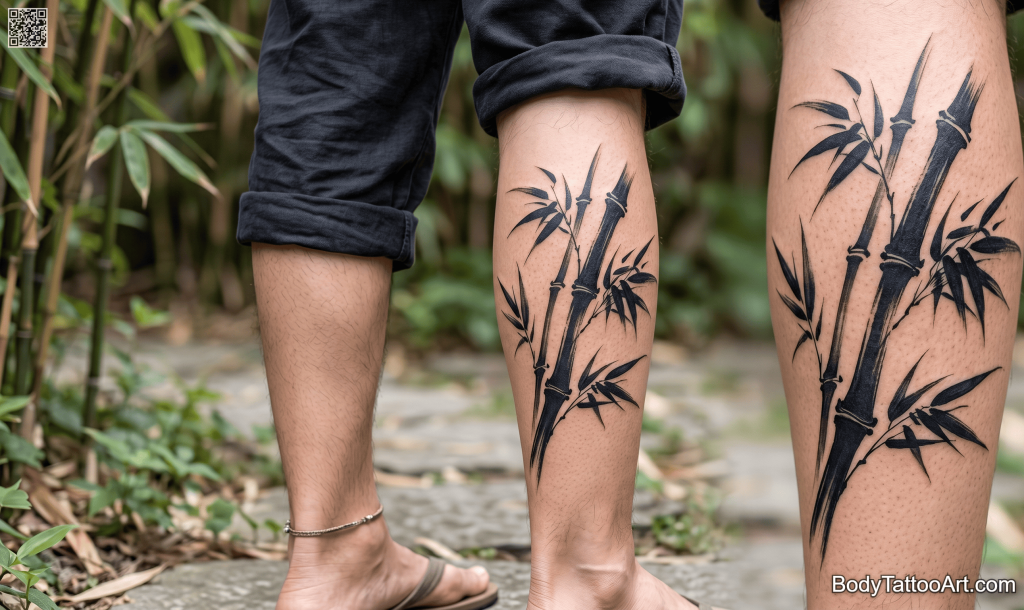 brushstroke Bamboo Tattoos