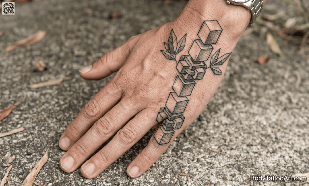 isometric Bamboo Tattoos