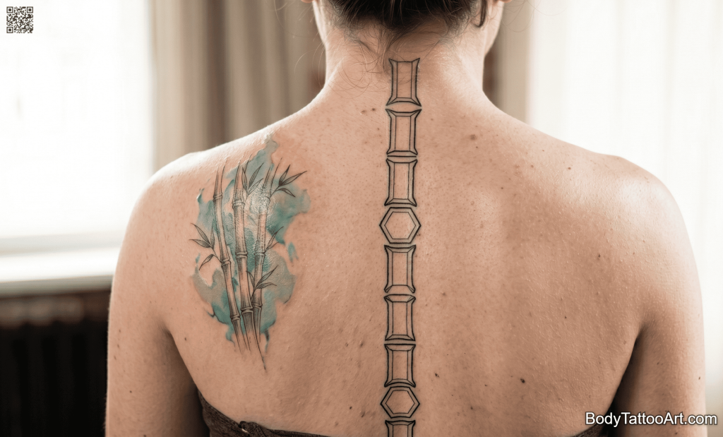 Geometric Bamboo Tattoos