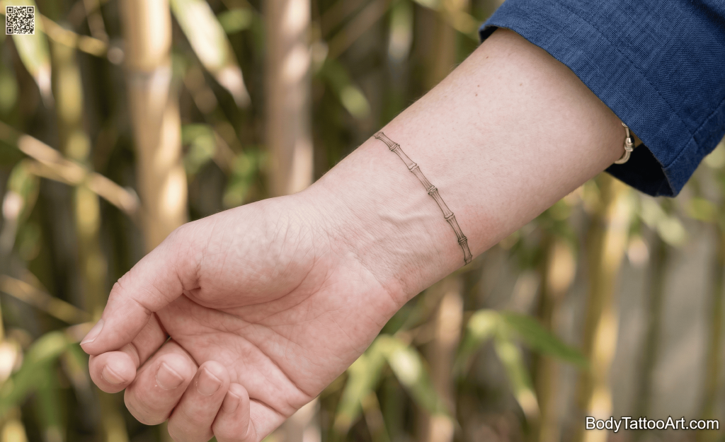  Fine line micro Bamboo Tattoos