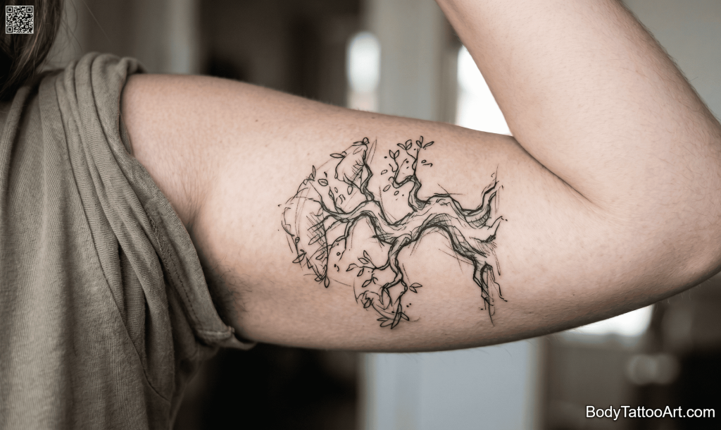 illustrative Bonsai Tree Tattoos