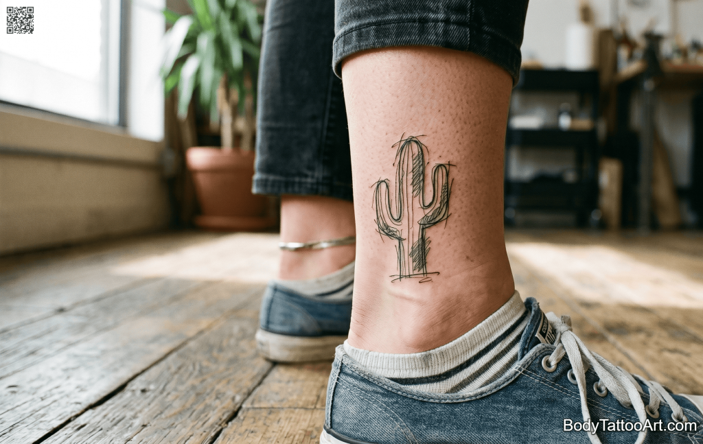illustrative Cactus Tattoos