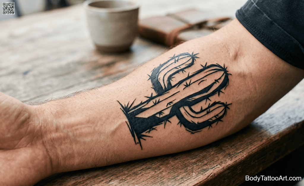 comic Cactus Tattoos