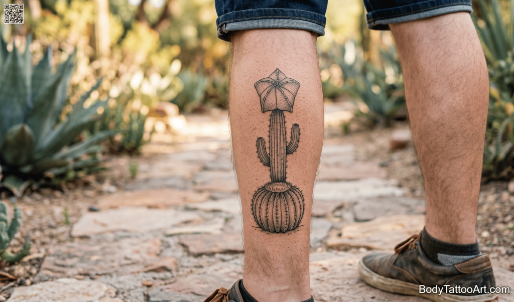 Illustrative / fine line Cactus Tattoos
