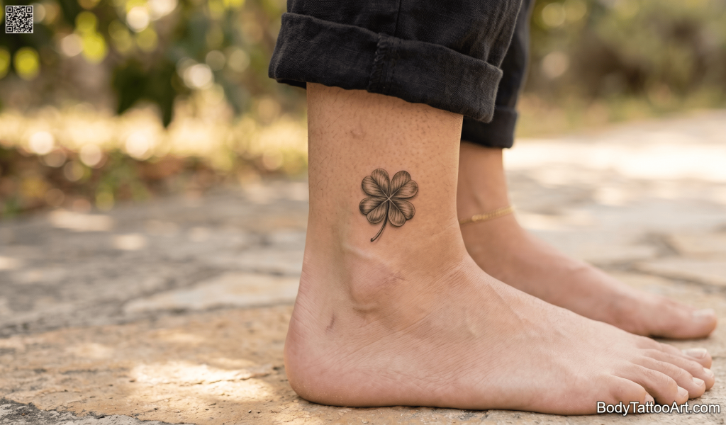 Micro realism Clover Tattoos