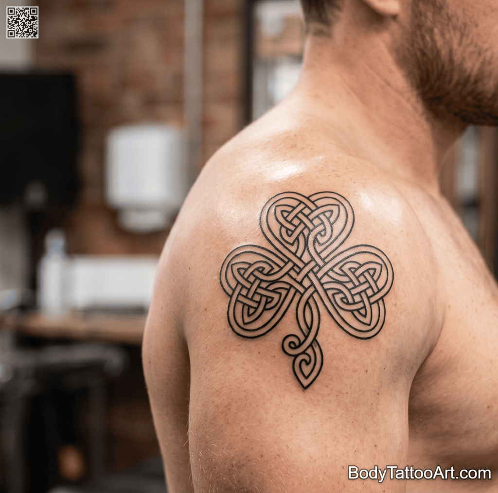 Celtic linework Clover Tattoos