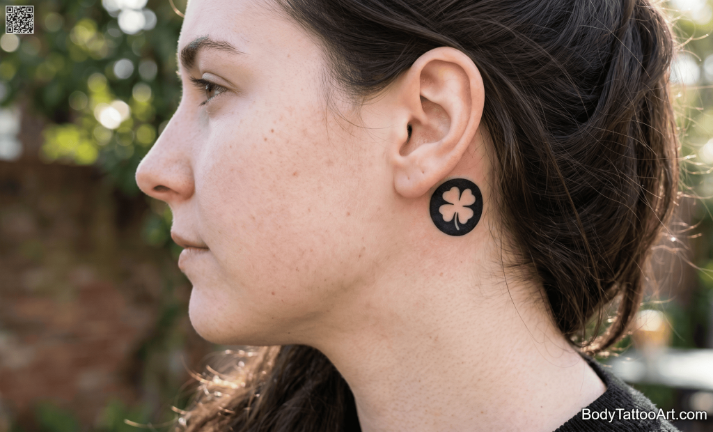 Negative space Clover Tattoos
