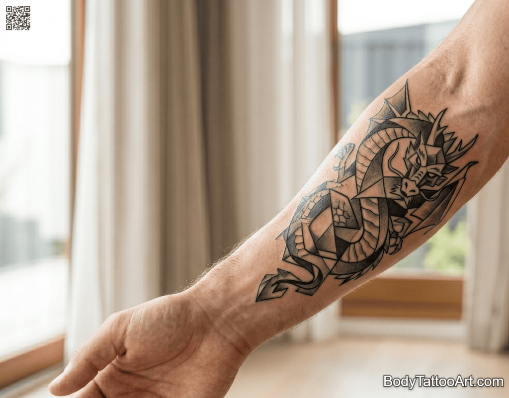 neo-expressionist Dragon Tattoos