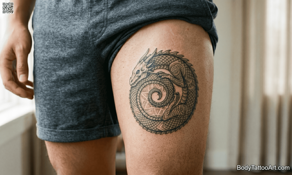  geometric Dragon Tattoos