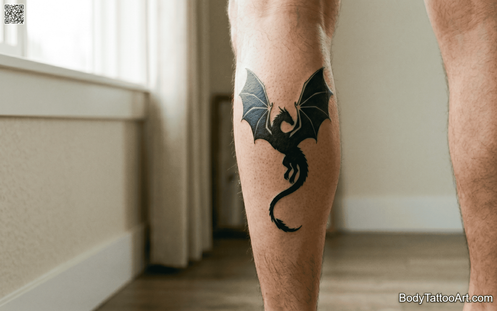  silhouette Dragon Tattoos