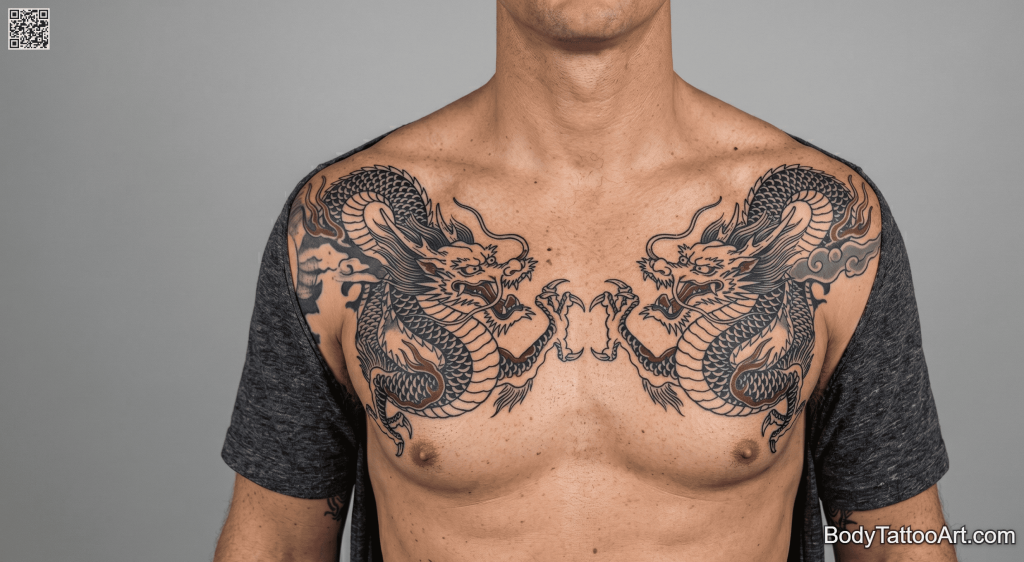  neo-trad Dragon Tattoos