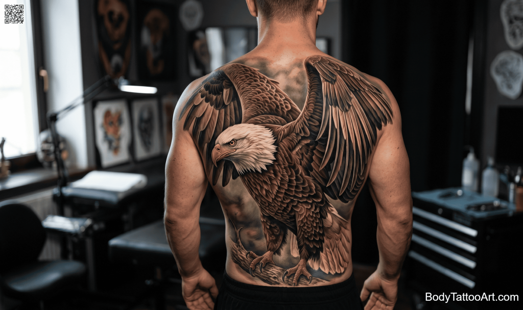 Colour realism Eagle Tattoos