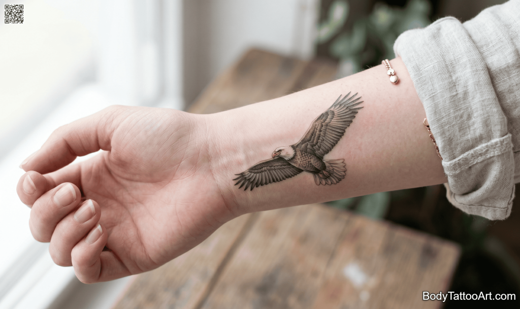  Micro realism Eagle Tattoos
