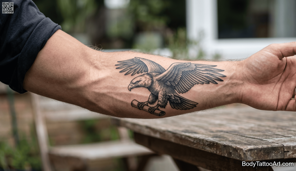 etching Eagle Tattoos