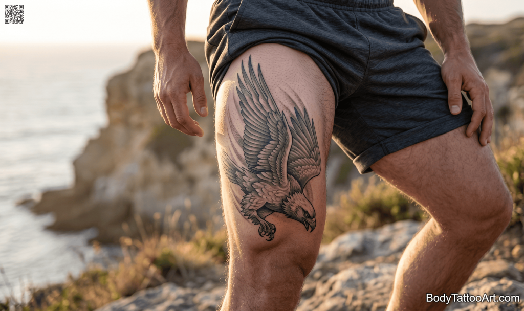 Fine line Eagle Tattoos
