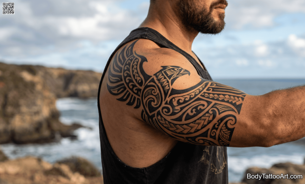 Polynesian Eagle Tattoos