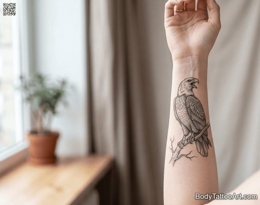 Grey-wash realism Eagle Tattoos