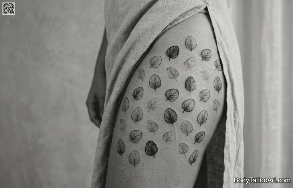  pattern repeat Eucalyptus Leaf Tattoos