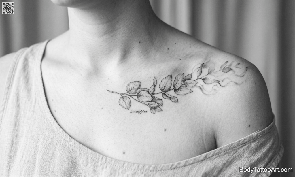  soft dispersal effect Eucalyptus Leaf Tattoos