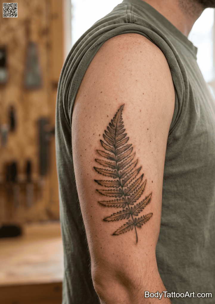 vintage Fern Leaf Tattoos