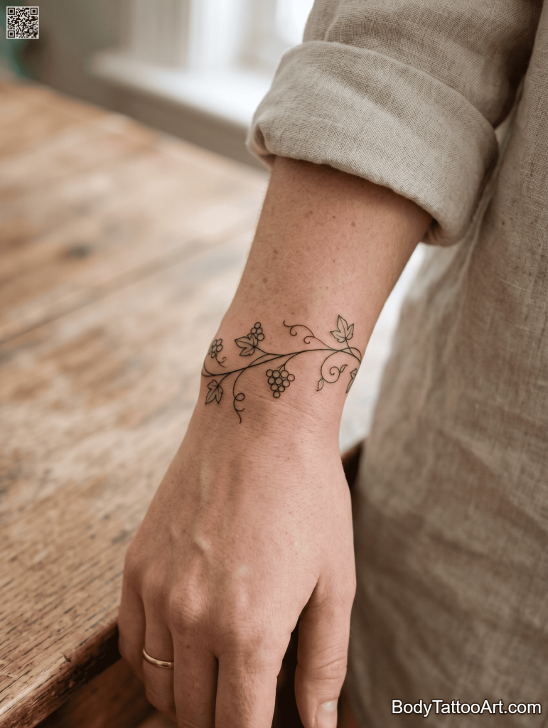 28 Grape Vine Tattoos for Nature Lovers and Art Enthusiasts