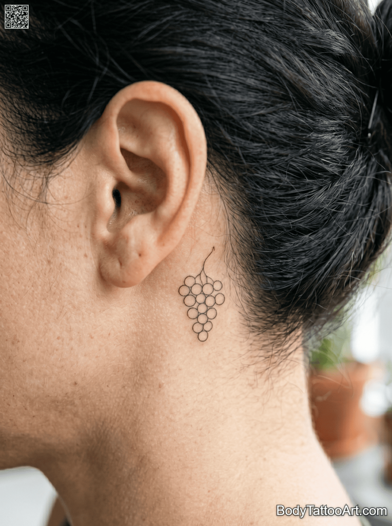  micro Grape Vine Tattoos