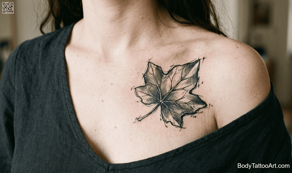 etching Ivy Leaf Tattoos