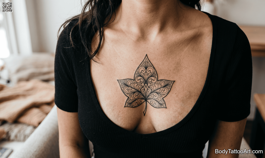 decorative Ivy Leaf Tattoos