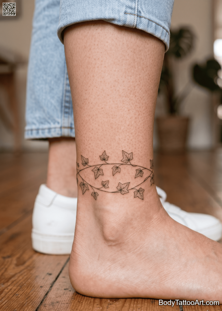 Fine line with vein detailing Ivy Vine Tattoos