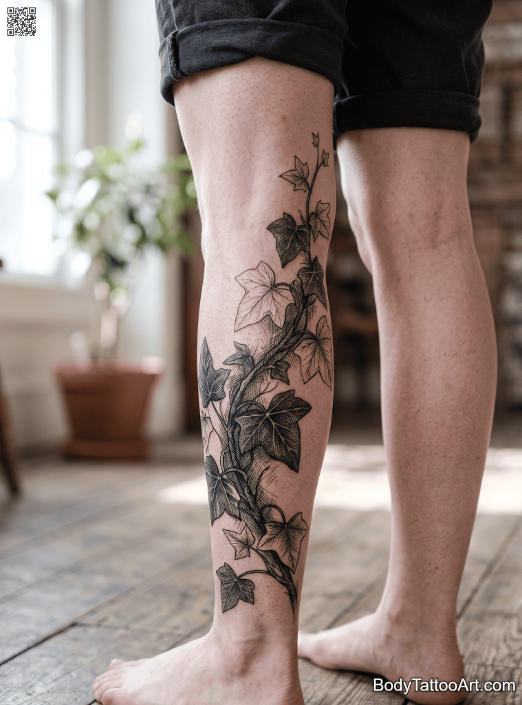  pen and ink Ivy Vine Tattoos