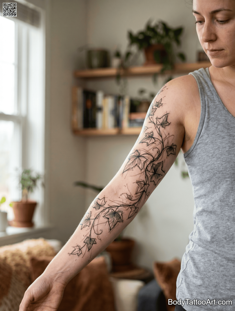 illustrative Ivy Vine Tattoos