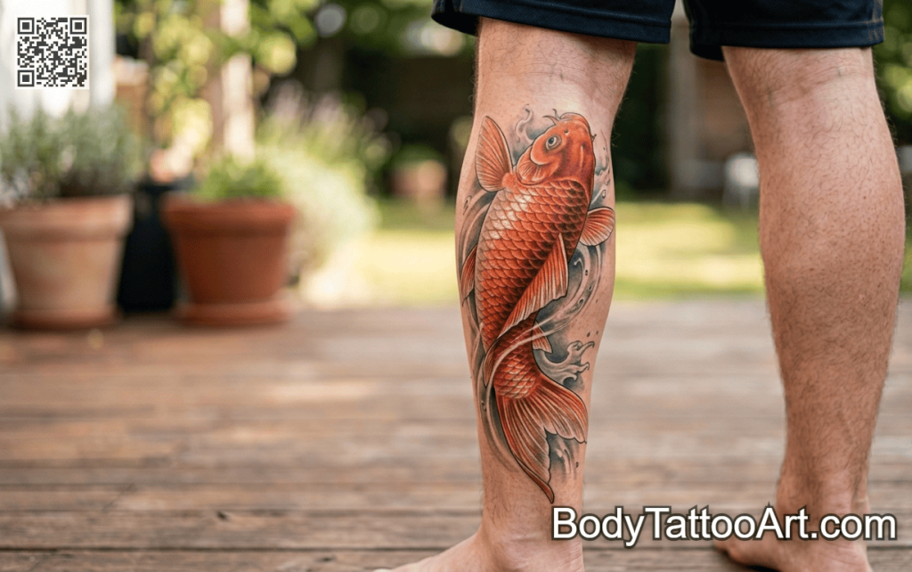  Colour realism  Koi Fish Tattoos